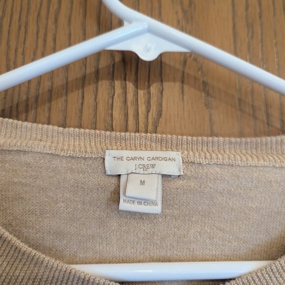 J. CREW The Caryn Cardigan Classic Cream-Women's Size Medium - Picture 2 of 3